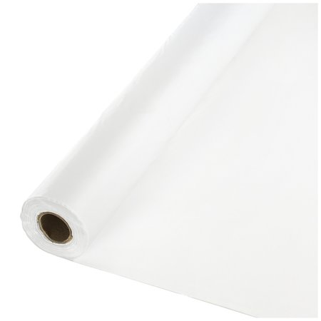 TOUCH OF COLOR 100' x 40" White Plastic Banquet Roll 013019